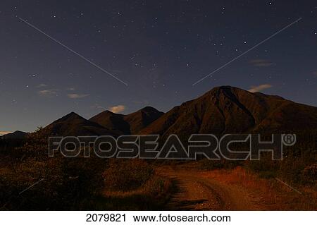 Mountains Surrounding Annie Lake In The Full Moonlight, Yukon. View Large Photo Image Stock Image - Mountains Surrounding Annie Lake In The Full Moonlight, Yukon.. Fotosearch