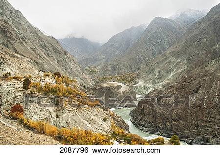 Mountains Surrounding The Indus River Gorge, Skardu, Northern Areas, Pakistan View Large Photo Image Stock Photograph - Mountains Surrounding The Indus River Gorge, Skardu, Northern Areas, Pakistan. Fotosearch