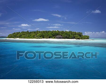 Stock Image - Mounu Island; Tonga. Fotosearch