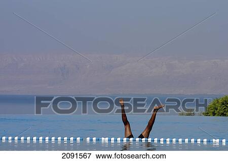Stock Photo - Movenpick Hotel - Pool, The Dead Sea Jordan.. Fotosearch