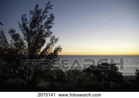 Stock Image - Mozambique Channel At Sunset, Ifaty, Toliara Province, Madagascar. Fotosearch