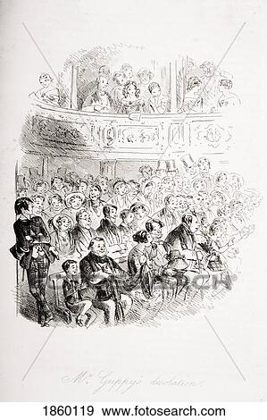 Mr. Guppy's Desolation. Illustration By Phiz (Hablot Knight Browne) 1815-1882. From The Book Bleak House By Charles Dickens. Published London 1853. View Large Photo Image Stock Photo - Mr. Guppy's Desolation. Illustration By Phiz (Hablot Knight Browne) 1815-1882. From The Book Bleak House By Charles Dickens. Published London 1853.. Fotosearch