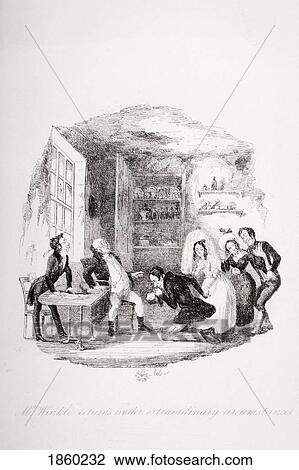 Mr. Winkle Returns Under Extraordinary Circumstances. Illustration From The Charles Dickens Novel The Pickwick Papers By H. K. Browne Known As Phiz View Large Photo Image Stock Image - Mr. Winkle Returns Under Extraordinary Circumstances. Illustration From The Charles Dickens Novel The Pickwick Papers By H. K. Browne Known As Phiz. Fotosearch