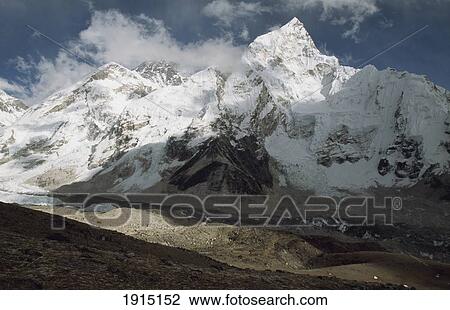 Mt. Everest From Kala Pattar View Large Photo Image Stock Image - Mt. Everest From Kala Pattar. Fotosearch