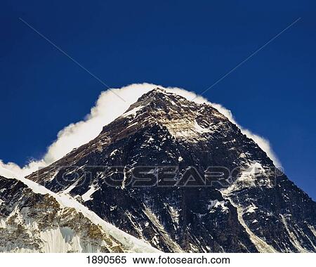 Mt. Everest Seen From Kala Patthar View Large Photo Image Stock Photography - Mt. Everest Seen From Kala Patthar. Fotosearch