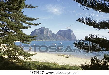 Stock Photo - Mt Lidgbird And Mt Gower Seen From Signal Point. Fotosearch
