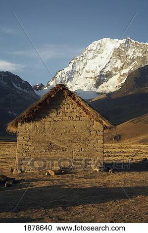 Mud Brick Hut Near Huayna Potosi Peak View Large Photo Image Stock Image - Mud Brick Hut Near Huayna Potosi Peak. Fotosearch