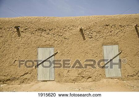 Mud Building Exterior In Niafunke View Large Photo Image Stock Image - Mud Building Exterior In Niafunke. Fotosearch