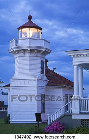 Stock Image - Mukilteo Lighthouse Park; Mukilteo, Washington, Usa. Fotosearch