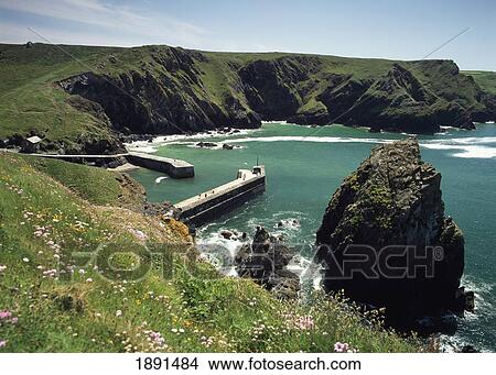 Mullion Cove View Large Photo Image Picture - Mullion Cove. Fotosearch
