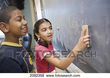 Stock Photo - Multi-Ethnic Children In An Esl School; Guelph Ontario Canada. Fotosearch