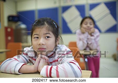 Stock Photo - Multi-Ethnic Children In An Esl School; Guelph Ontario Canada. Fotosearch