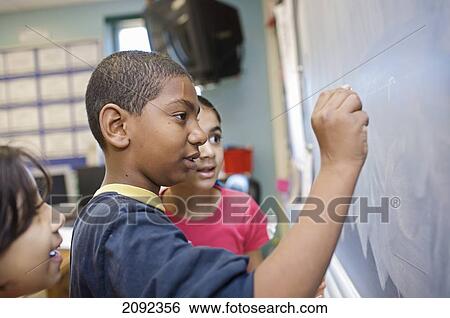 Stock Photograph - Multi-Ethnic Children In An Esl School; Guelph Ontario Canada. Fotosearch