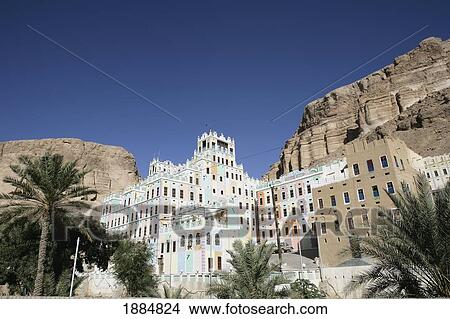 Picture - Multicolored Building In Rural Village. Fotosearch