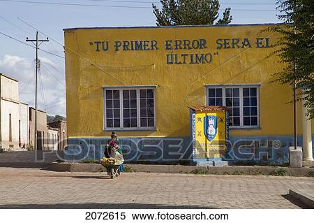 Stock Photography - Municipal Hall, Corque, Oruro, Bolivia. Fotosearch