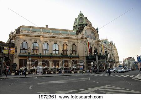 Municipal House, Prague, Czech Republic View Large Photo Image Stock Image - Municipal House, Prague, Czech Republic. Fotosearch