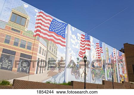 Picture - Mural On Fire Station #1, Wilmington, Delaware, Usa. Fotosearch