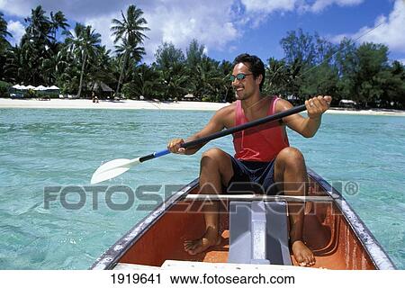 Stock Image - Muri Lagoon, Rarotonga, Cook Islands. Fotosearch