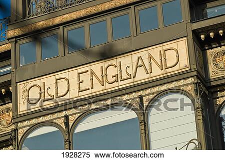 Stock Photography - Musee des Instruments de Musique (Musical Instruments Museum), part of facade, Belgium, Brussels. Fotosearch