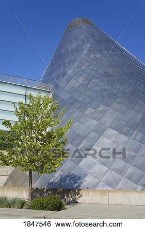 Stock Photograph - Museum Of Glass Exterior; Tacoma, Washington State, Usa. Fotosearch