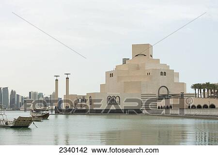Museum Of Islamic Art, Designed By Architect I. M. Pei; Doha, Na, Qatar View Large Photo Image Stock Image - Museum Of Islamic Art, Designed By Architect I. M. Pei; Doha, Na, Qatar. Fotosearch
