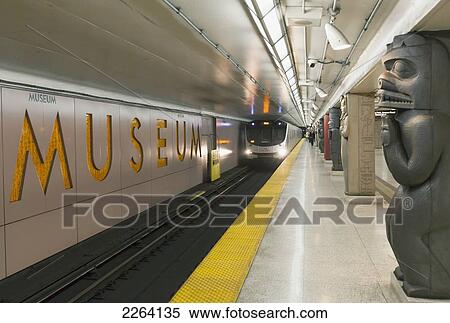 Museum Subway Station With Train Approaching; Toronto Ontario Canada View Large Photo Image Stock Photography - Museum Subway Station With Train Approaching; Toronto Ontario Canada. Fotosearch