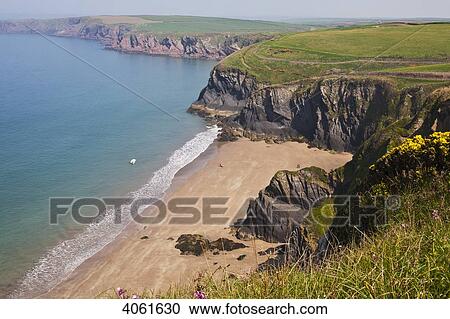 Musselwick Sands near Marloes, Pembrokeshire Coast Path, South West Wales; Pembrokeshire, England View Large Photo Image Stock Image - Musselwick Sands near Marloes, Pembrokeshire Coast Path, South West Wales; Pembrokeshire, England. Fotosearch
