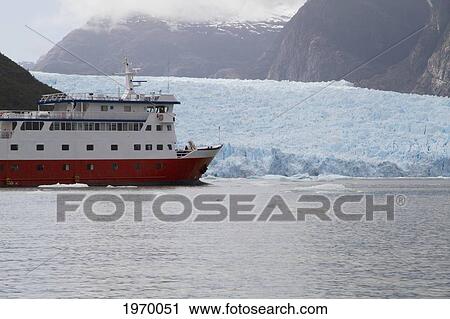 Mv Skorpios In Front Of The San Rafael Glacier, Laguna San Rafael National Park, Aysen Region, Chile View Large Photo Image Stock Image - Mv Skorpios In Front Of The San Rafael Glacier, Laguna San Rafael National Park, Aysen Region, Chile. Fotosearch