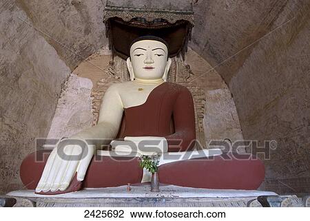 Myanmar (Burma), Bagan, Sulamani Pahto, sitting Buddha View Large Photo Image Stock Image - Myanmar (Burma), Bagan, Sulamani Pahto, sitting Buddha. Fotosearch