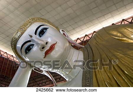 Myanmar (Burma), Yangon (Rangoon), Chauk Htat Gyi Pagoda, reclining Buddha View Large Photo Image Stock Image - Myanmar (Burma), Yangon (Rangoon), Chauk Htat Gyi Pagoda, reclining Buddha. Fotosearch