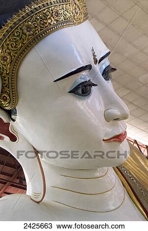Myanmar (Burma), Yangon (Rangoon), Chauk Htat Gyi Pagoda, reclining Buddha View Large Photo Image Stock Image - Myanmar (Burma), Yangon (Rangoon), Chauk Htat Gyi Pagoda, reclining Buddha. Fotosearch