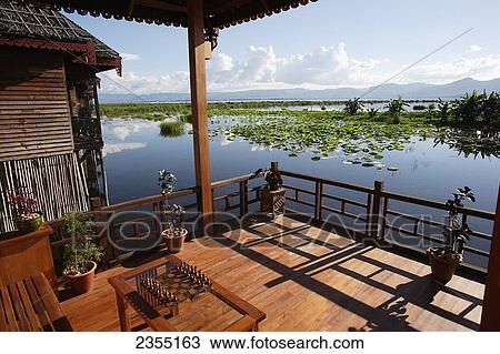 Myanmar Treasure Hotel; Inya Lake, Shan State, Myanmar View Large Photo Image Stock Image - Myanmar Treasure Hotel; Inya Lake, Shan State, Myanmar. Fotosearch