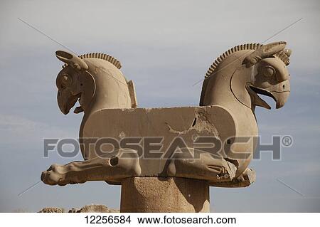 Mythical bird 'Homa'; Persepolis, Iran View Large Photo Image Picture - Mythical bird 'Homa'; Persepolis, Iran. Fotosearch