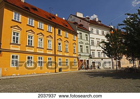 Stock Photo - Na Kampe Square On Kampa Island; Prague Czech Republic. Fotosearch