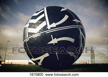 Naas, Kildare, Ireland; Perpetual Motion Sphere View Large Photo Image Stock Image - Naas, Kildare, Ireland; Perpetual Motion Sphere. Fotosearch