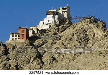 Namgyal Tsemo Gompa, Buddhist monastery. Leh was the capital of the Himalayan kingdom of Ladakh, now the Leh District in the state of Jammu and Kashmir, India. Leh is at an altitude of 3, 500 meters (11, 483 ft). View Large Photo Image Stock Image - Namgyal Tsemo Gompa, Buddhist monastery. Leh was the capital of the Himalayan kingdom of Ladakh, now the Leh District in the state of Jammu and Kashmir, India. Leh is at an altitude of 3, 500 meters (11, 483 ft).. Fotosearch