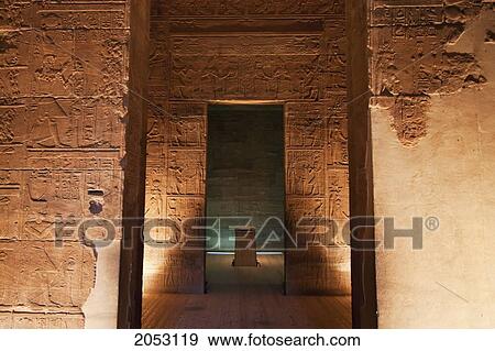 Naos In The Sanctuary Of The Temple Of Isis, Philae, Aswan, Egypt View Large Photo Image Stock Photo - Naos In The Sanctuary Of The Temple Of Isis, Philae, Aswan, Egypt. Fotosearch