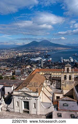 Stock Photography - Naples, Cityscape, Vesuvius, Italy. Fotosearch
