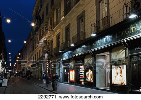 Stock Image - Naples Streetscene Food Vendor, Italy. Fotosearch