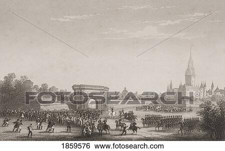 Stock Photograph - Napoleon's Triumphal Entry Into Milan, June 2, 1800. Engraved By H. Bibby After W. Corburt. From England's Battles By Sea And Land By Lieut Col Williams, The London Printing And Publishing Company Circa 1890S. Fotosearch