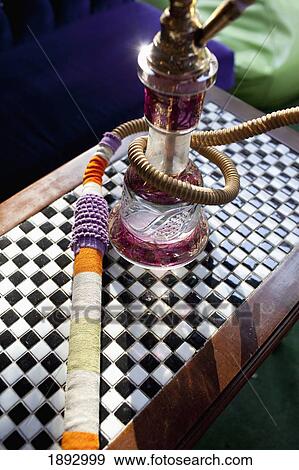 Stock Photo - Narghile Smoking Pipe, Close Up. Fotosearch