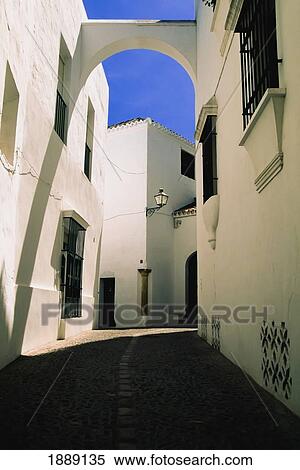 Stock Photography - Narrow Medierranean Street. Fotosearch