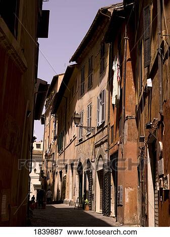 Narrow Street Of Jewish Ghetto; Rome, Italy View Large Photo Image Stock Photo - Narrow Street Of Jewish Ghetto; Rome, Italy. Fotosearch