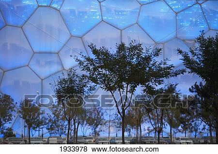 National Aquatics Center Built For 2008 Summer Olympics; Beijing, China View Large Photo Image Stock Photo - National Aquatics Center Built For 2008 Summer Olympics; Beijing, China. Fotosearch