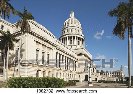 Stock Image - National Capital Building (El Capitolio Nacional); Havana, Cuba. Fotosearch