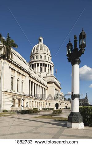 Stock Image - National Capital Building (El Capitolio Nacional); Havana, Cuba. Fotosearch