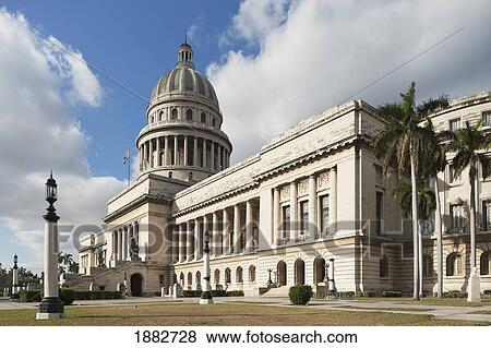 Stock Photo - National Capitol Building (El Capitolio Nacional); Havana, Cuba. Fotosearch