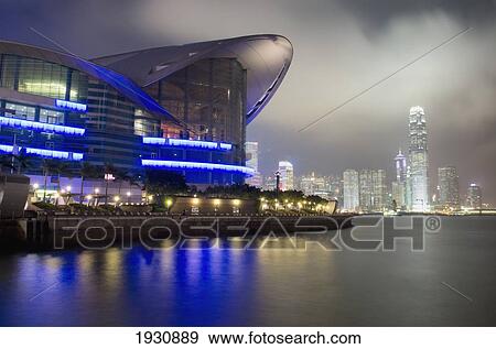 National Convention Center At Night, Long Exposure View Large Photo Image Stock Photo - National Convention Center At Night, Long Exposure. Fotosearch