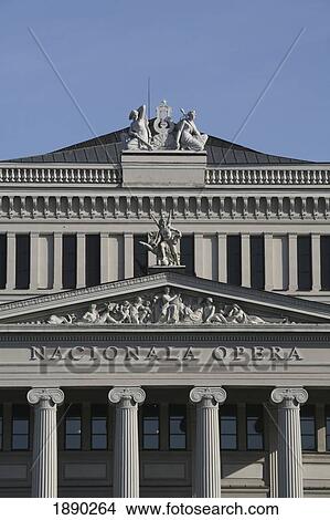 Picture - National Opera House In Old Town. Fotosearch