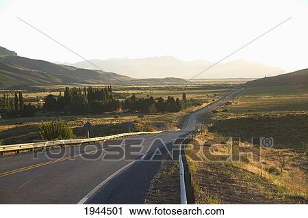 Stock Image - National Route 40 through the hills of Anfiteatro, Rio, Argentina. Fotosearch
